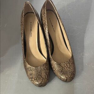 Bandolino Snakeskin Patterned Heels